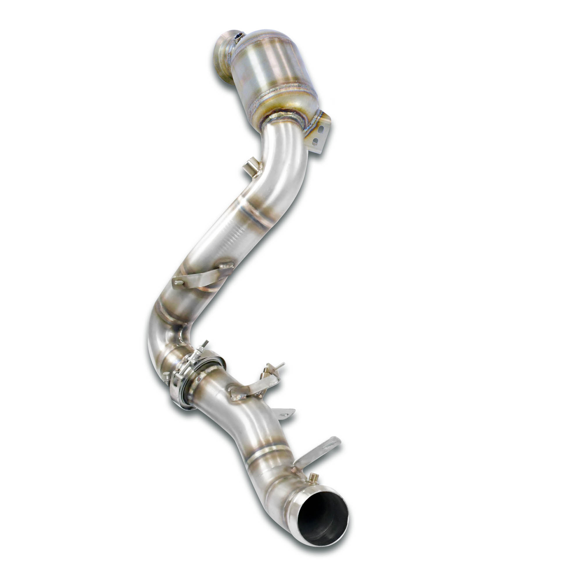 Downpipe Left + primary catalytic 200CPSI Deletes the secondary catalytic + GPF